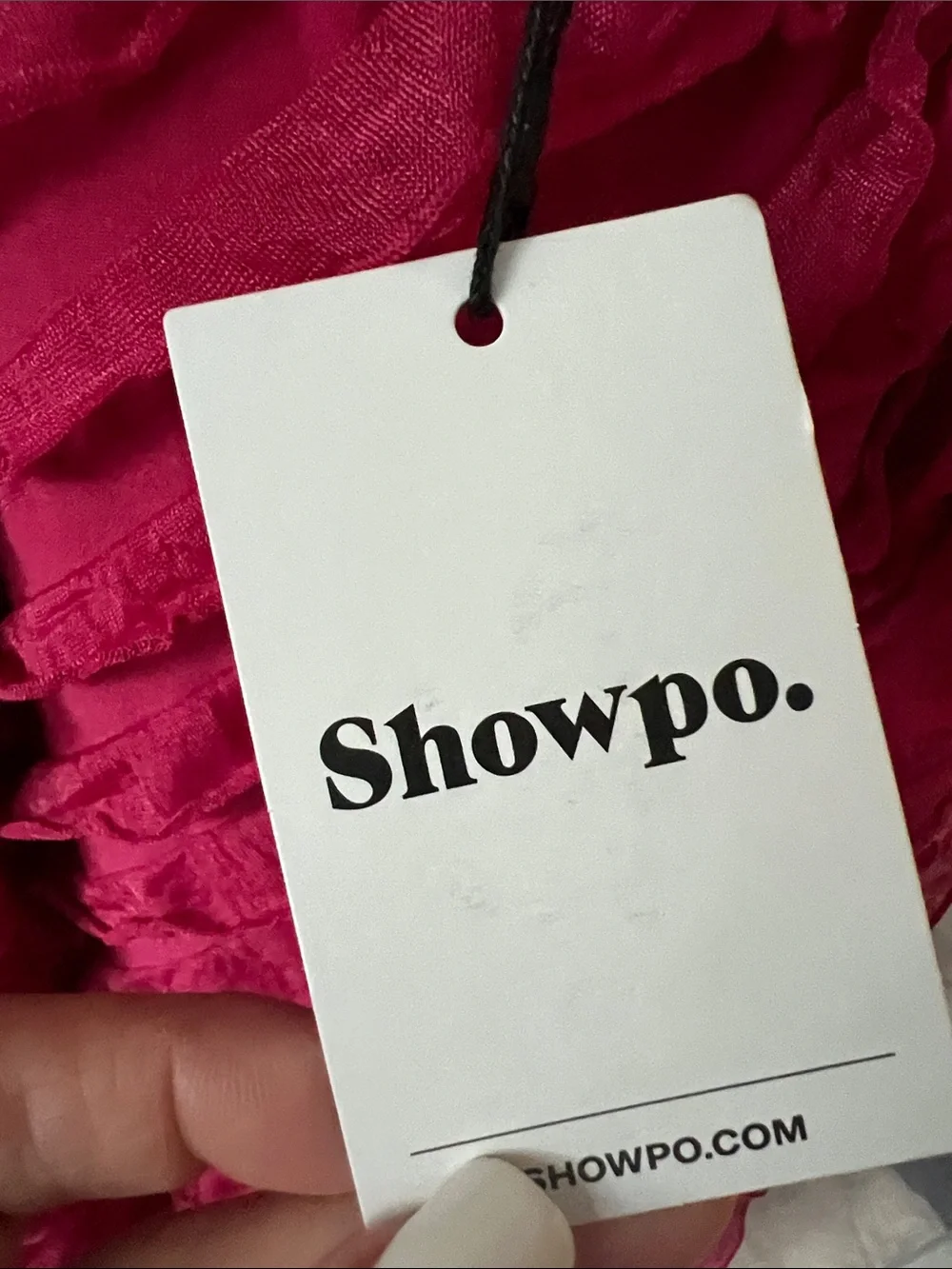 NWT REVOLVE Australia SHOWPO Lillibeth Fuchsia Textured Slip Maxi Dress US 6 - Picture 8 of 12